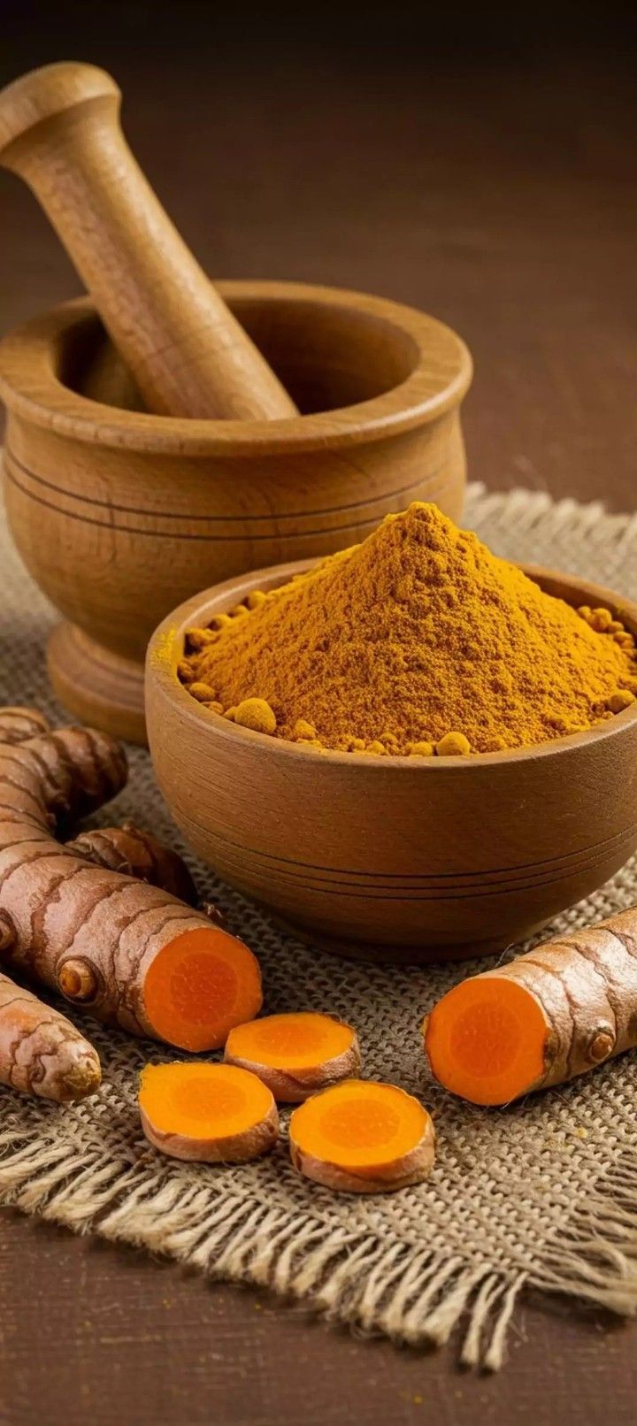 Traditional Ayurvedic turmeric preparation with ancient healing practices